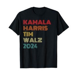 Harris Walz 2024 Kamala Harris Tim Walz Vintage Style T-Shirt