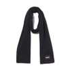 HUGO Knitted Plain Scarf with Rubberized Logo, black currant, PCE.
