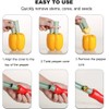 Pepper Seed Core Remover，2 in 1 Jalapeno Pepper Corer Remover