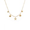 Elli Necklace Shells Starfish Ball Chain Maritime 925 Silver, Sterling