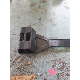 Crimp Supply Double Loop , 50 lb. UV Black Cable Ties - 10 Pack