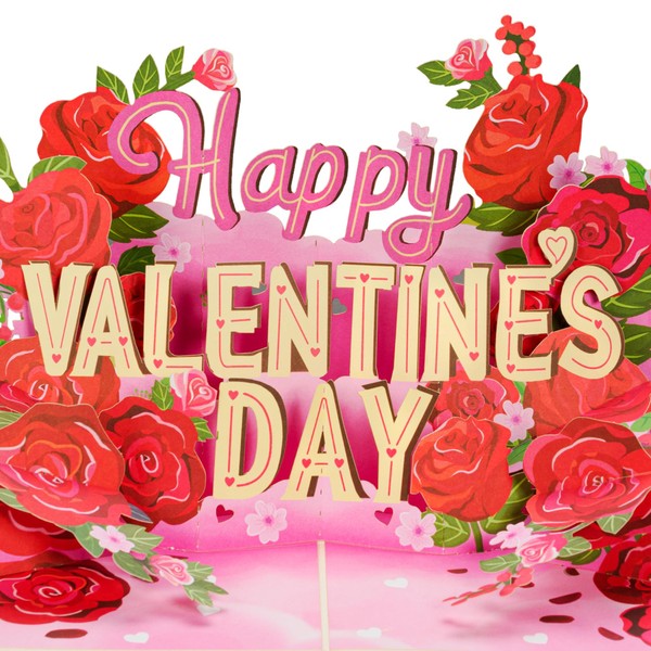 Paper Love Happy Valentine's Day Card, 3D Pop Up Valentine