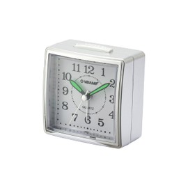 Sveglia da Comodino, Sveglia Analogica al Quarzo Silenziosa con Luce Senza Ticchettio, Semplice Orologio da Tavolo con funzione Snooze,Adatto per Camere da Letto, scrivanie, viaggi...