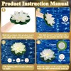 LACGO 12 PCS Waterproof Floating Lotus Light - Diwali Floating