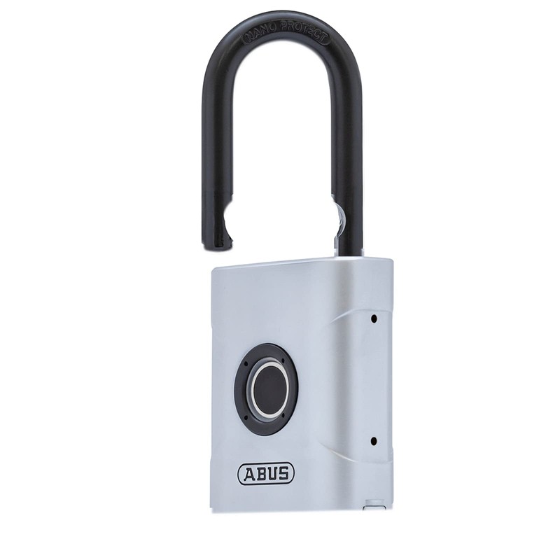 Abus 62575 BIOMETRIC Touch Padlock 57/50, Silver, 50mm-Fingerprint