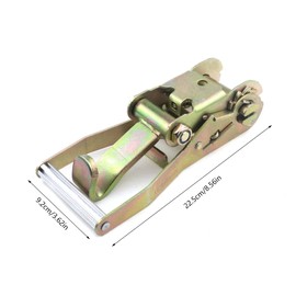 KUMGROT 2pcs 2-inch Ratchet Strap Tie Down Ratchet for Tow Dolly Car Truck Trailer Straps with Finger J Hook Tie Down Suitable for Strap Width 50mm 5000kg Load