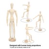 16in Wooden Mannequin Mini Flexible Rotating Sketch Drawing Wooden Figures
