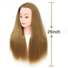 26" Mannequin Head High Temperature Resistant Hair Professional Hairdressing Training