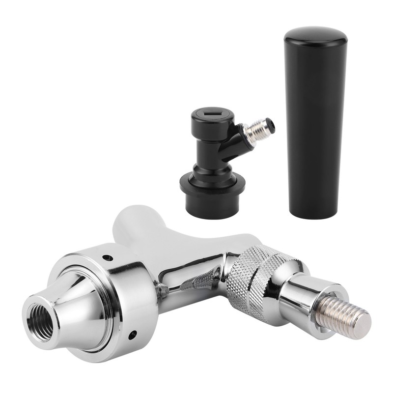Stainless Steel Beer Keg Tap Faucet with Ball Lock Disconnect