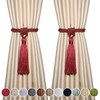 Fenghuangwu Curtain Tiebacks Tassel Tie-Backs, Rope Curtain tie Backs Handmade
