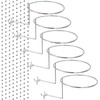 Cuyacili 6PCS Pegboard Hat Holder Hanger Helmet Rack Wall Mount