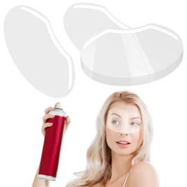 EBANKU Face Eye Shield, 50 Pcs Plastic Shower Shield Visor Eye Protector Makeup Protective Eyebrow for Adults Haircut Hairspray