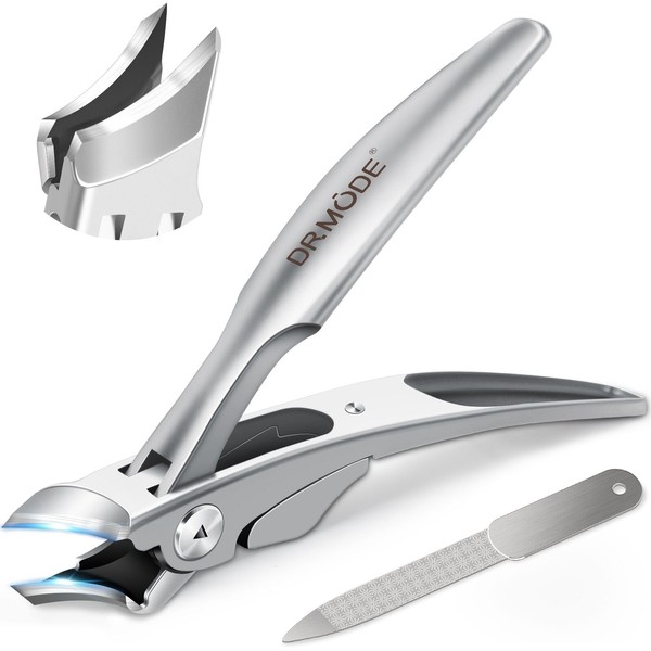 DRMODE Slanted Nail Clippers for Men Thick Ingrown Nails, Large