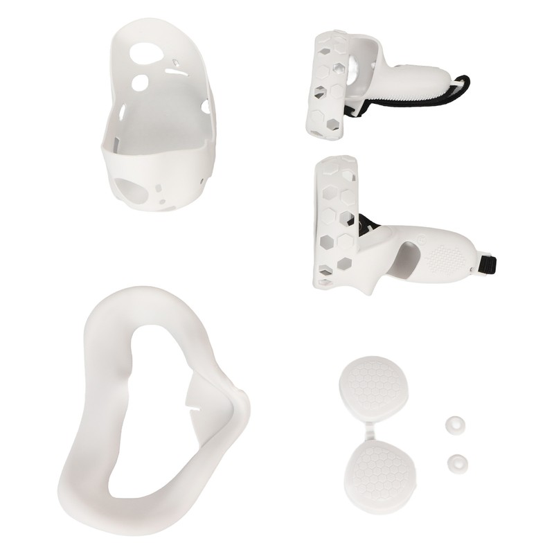 5 in 1 Silicone Cover Set for Quest 2 Includes