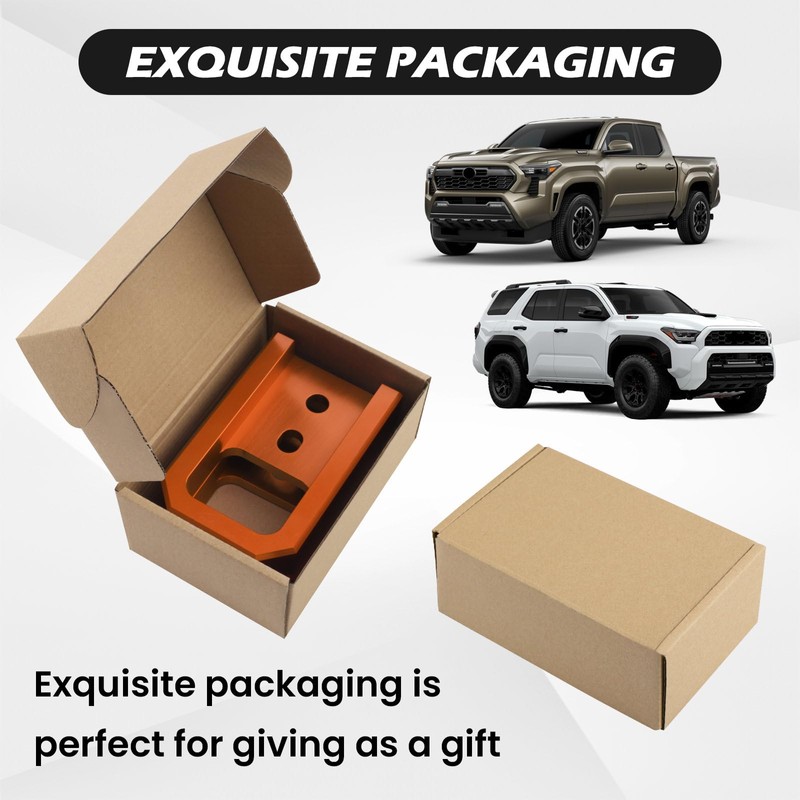 TECHPICCO Front Tow Hooks Covers for Tacoma 2024-2026/4Runner 2025-2026, Car