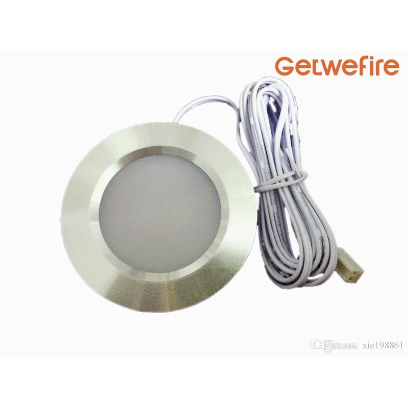 Getwefire Dimmable 2pcs/Lots recessed installtion 3w DC 12v led Puck/Under