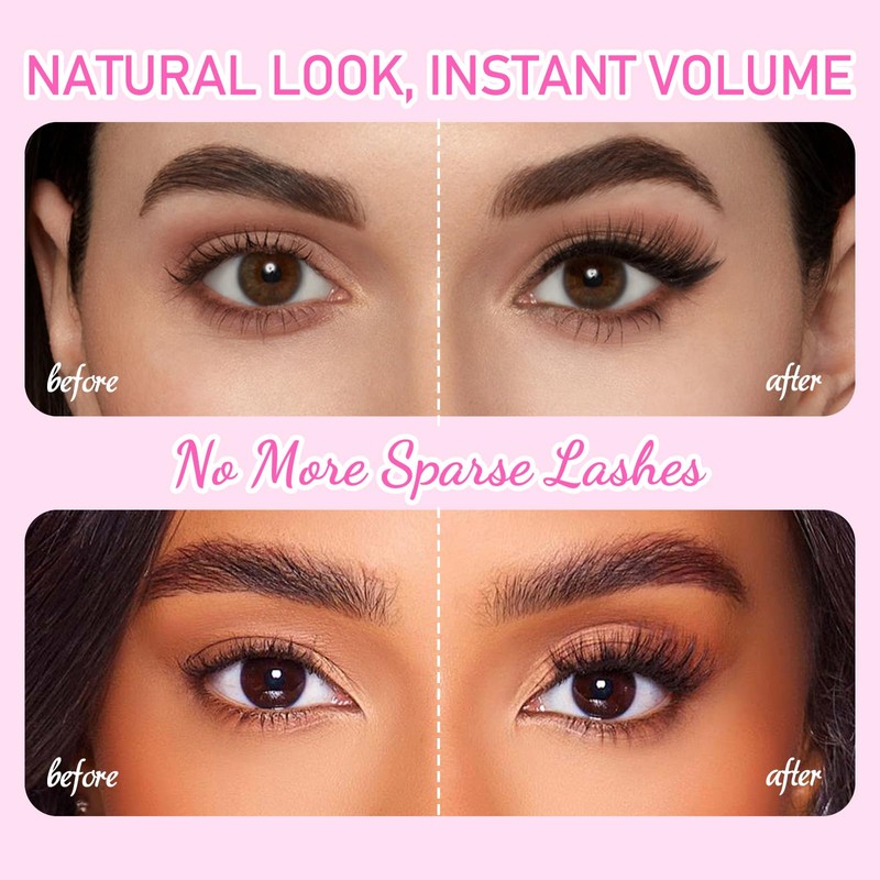Arison Lashes Extensiones De Pestañas En Forma De W, Volumen
