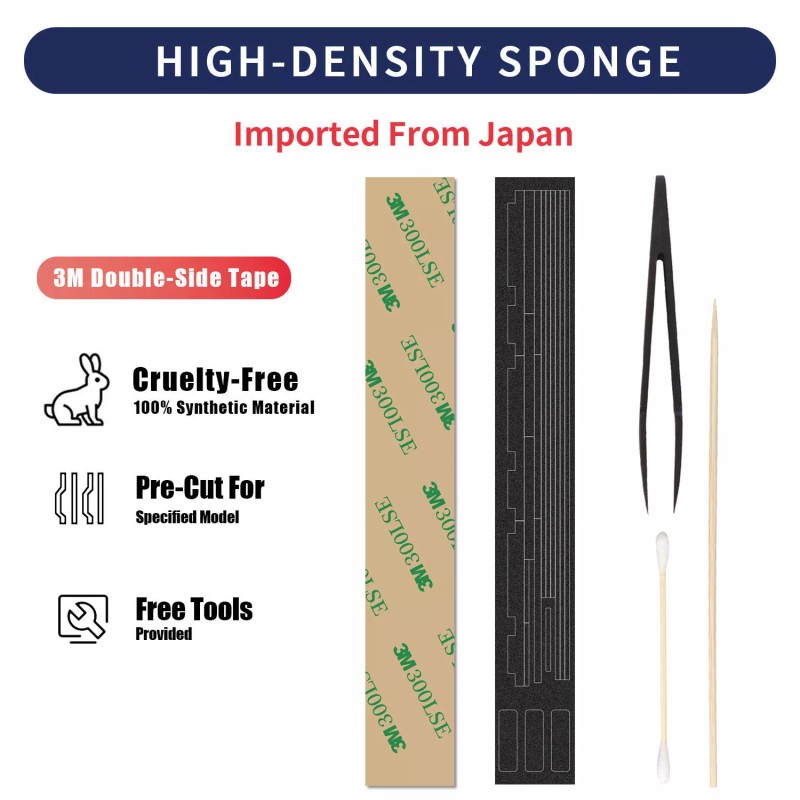 For Nikon, FM/FM2/FE/FE2 Pre-Cut Custom Light Seal Foam Sponge Adhesive