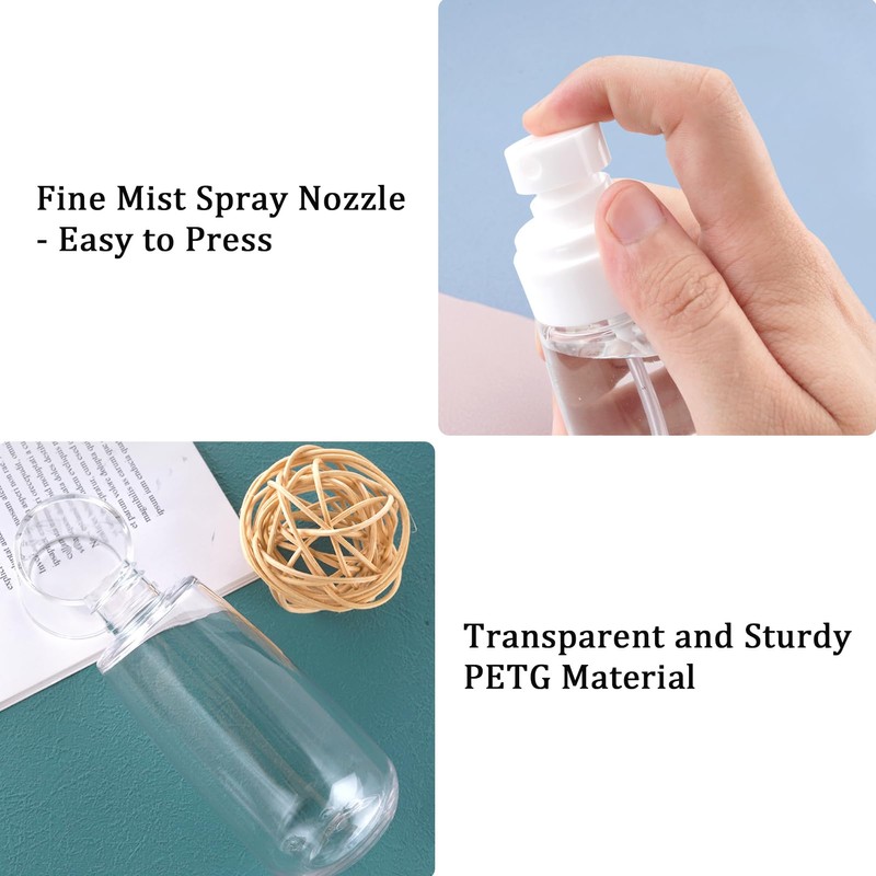 Cosywell Fine Mist Spray Bottle TSA Approved 3.4oz 100ml 3