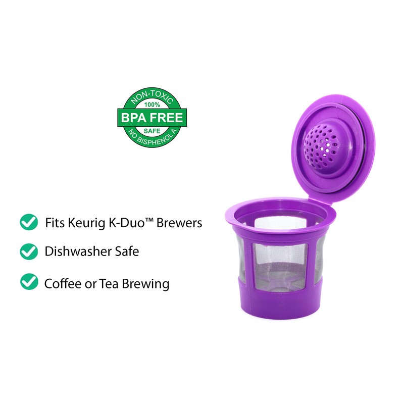 Reusable Mesh Ground Coffee Filter Carafe for Keurig K-Duo Essentials