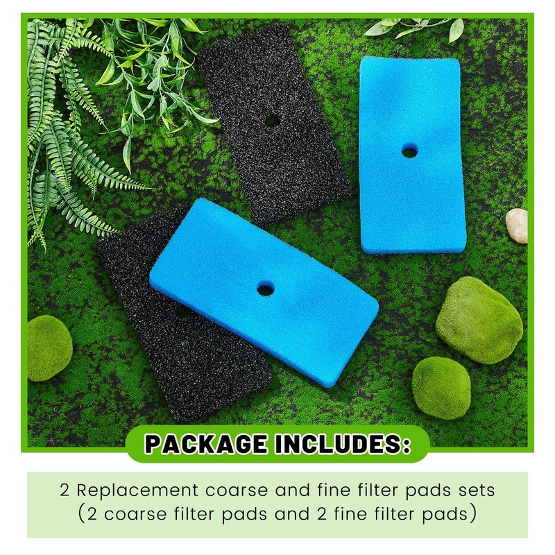 Retisee 2 Sets Replacement Pond Filter Pads for Outdoor Ponds