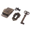 ATOPLEE 4 Sets Retro Cabinet Cupboard Jewelry Box Decorative Lock,Antique
