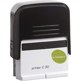 Q-Connect Voucher for Custom Self-Inking Stamp 35 x12 mm
