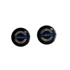 Glossy 3D Logo Car Sticker KeyFob Badge Shinny Button Emblem
