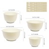 BoxedHome Nesting Plastic Mixing Bowl Set, 4 Piece Mixing Bowl