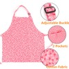 CRJHNS Kids Apron and Chef Hat Set, Adjustable Cotton Child