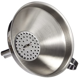 Dr.Oetker Funnel Profi with Sieve Insert 12 cm in Silver, Stainless Steel 12 x 12 x 8 cm
