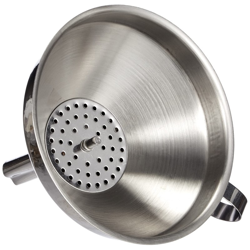 Dr.Oetker Funnel Profi with Sieve Insert 12 cm in Silver,