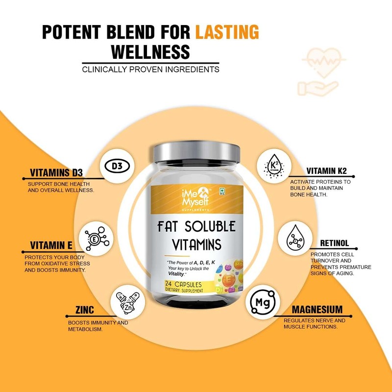 iMeMyself Fat-Soluble Vitamin A, D, E, K Capsules - 24