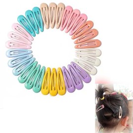 Hair Clips, Hair Pins, Set of 30, Kids Hair Clips, Snap Hair Clips, Baby Bangs Clips, Side Clicks, Hairpins, Children's Hair Clips, Color Pins, Hair Clips, Colorful Hairpins, Cute, Bangs, DIY