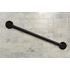 Moen Matte Black 24-Inch Bathroom Safety Grab Bar with Concealed