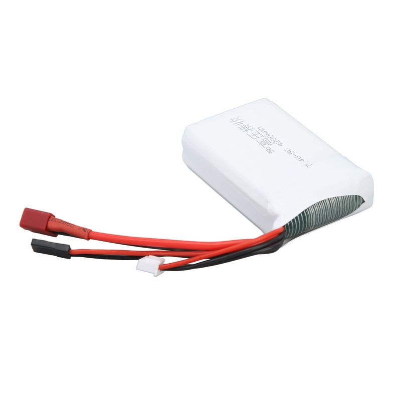 RC 7.4V 4200mAh Lithium Battery Lightweight Overcharge Protection T Plug