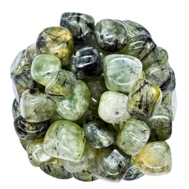 1000+ Carats Prehnite Crystal Tumbled Stones Polished Rocks - Natural Gem Stones for Healing - DIY Crystals for Protection