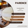 PARENCE – Set di 2 tavole di legno rotonde da