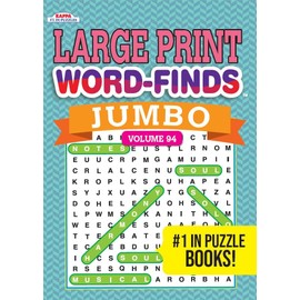 Jumbo Large Print Word-Finds Word Search Puzzle Book