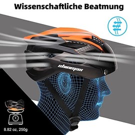 Shinmax Bike Helmet, CPSC/CPC Bike Helmet for Adult Men Women with Magnetic Goggles&Led Back Light Cycling Helmet Adjustable SM-T69