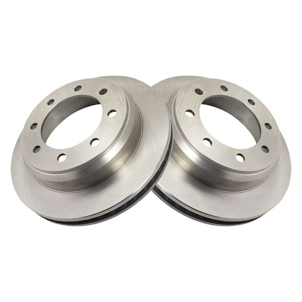 TRQ Rear Brake Rotors Set Vented Compatible with 2008-2014 Ford