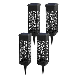 Koda Solar Mosaic Square Bollard Light (4-Pack)