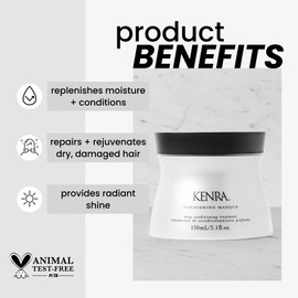 Kenra Nourishing Masque | Deep Conditioning Treatment | Replenishes Moisture & Conditions | Repairs & Rejuvenates Dry, Damaged Hair | Provides Radiant Shine| All Hair Types | 5.1 fl. Oz