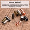 Sourcing Map Leather Cord End Clasp, 10pcs 6mm Hole Leather