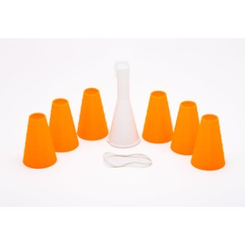 #5 Size 49mm BUCCI GOLF Simulator tees Individual #5 Size 6 Pack (#5 49mm six Pack of tees with Holder)