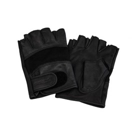 Penguin Ace Japan TH-606 HUSOLID Driving Gloves, Goat Leather, Mesh, Half Finger, Black