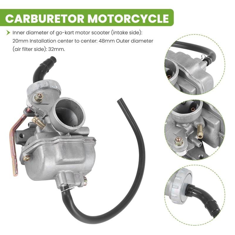 PZ20 Carburetor for 50Cc 70Cc 90Cc 110Cc 125Cc 4 Stroke