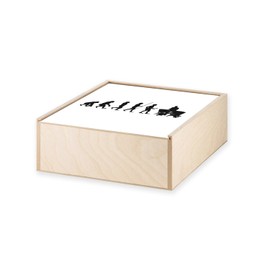 Fabulous Wooden Box - Evolution Percussion Classic Orchestra Timbales Instrument Musician (11 x 11 x 3.5 cm)