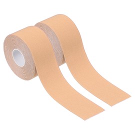 PATIKIL 16.4ft x 1.5 Inch Aerial Hoop Tape, 2 Roll Athletic Tape Adhesive Non-Slip Grip Tape Yoga Rig Sports Tape for Wrapping Exercises Gymnastics Light Skin
