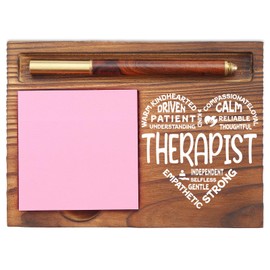 Therapist Gifts, Appreciation Gifts for Therapist, Thank You Gift for Therapy Psychology Speech Therapist Gifts, Therapy Student Graduation Gifts Desk Self-Stick Note Pad Holders EDP28